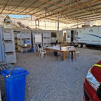 Office container in warehouse of GRG