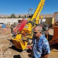Ralph with rig in SSA warehouse